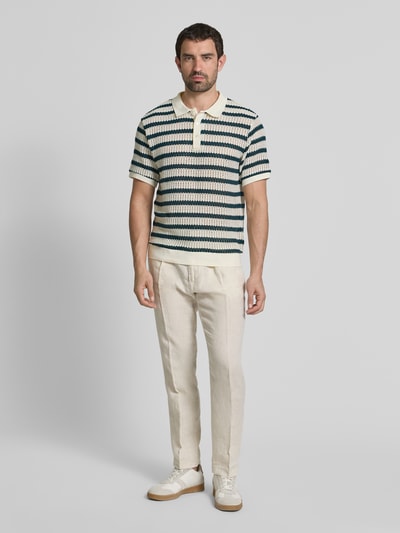 Jack & Jones Premium Poloshirt mit Strukturmuster Modell 'BLUCOHEN' Beige 1