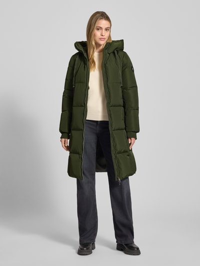 MOS MOSH Daunenmantel mit Kapuze Modell 'Nova' Dunkelgruen 1