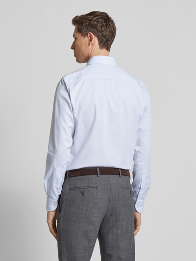 Profuomo Slim Fit Business-Hemd mit Kentkragen Modell 'Cutaway' Blau 5