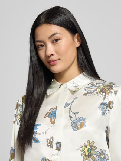 Herzensangelegenheit Overhemdblouse van puur zijde, model 'Marina' Wit - 3