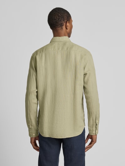 Marc O'Polo Regular Fit Freizeithemd aus reinem Leinen Mint 5