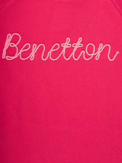 United Colors of Benetton Sweatkleid mit Logo-Applikation Pink 2