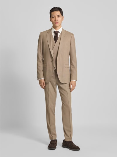 HUGO Slim Fit Anzug mit Woll-Anteil Modell 'Arti/Hesten242V1X' Hellbraun 1