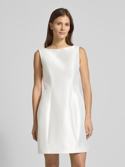 LUXUAR FASHION Bruidsjurk van satijn in minilengte Offwhite - 4