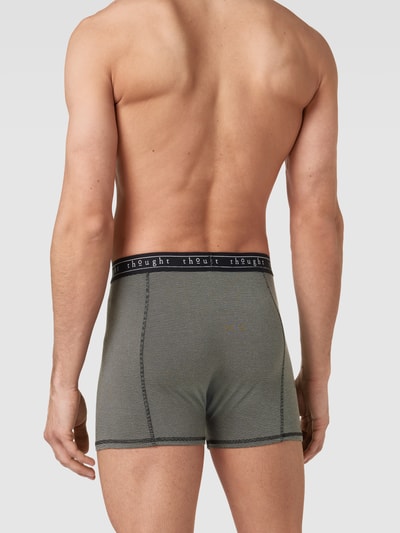 Thought Boxershort met streepmotief, model 'Michael Bamboo' Middengrijs - 4