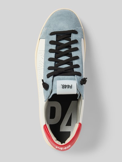 P448 Sneaker mit Label-Badge Modell 'JACK' Hellblau 3