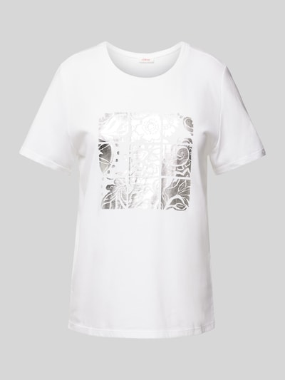 s.Oliver RED LABEL T-shirt met motiefprint Wit - 2