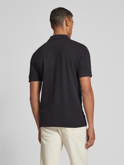 BOSS Orange Slim Fit Poloshirt mit kurzer Knopfleiste Modell 'Prime' Black 5