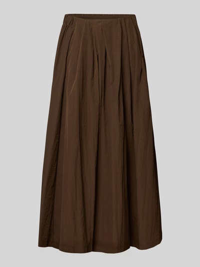 Smith and Soul Spódnica midi plisowana Czekoladowy 2