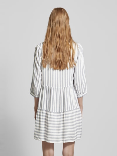 Only Sukienka mini z wiskozy ze wzorem w paski model ‘KAYA’ Błękitny 5