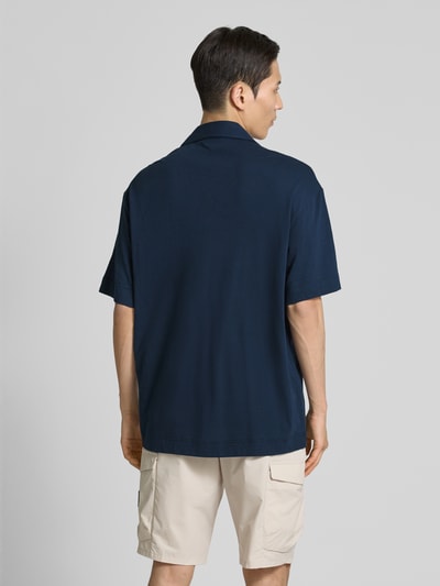 Emporio Armani Freizeithemd mit Label-Stitching Dunkelblau 5