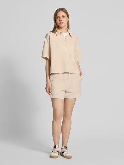 JAKE*S STUDIO WOMAN Regular Fit Cordshorts mit elastischem Bund Beige 1