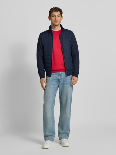 Christian Berg Men Sweatjack met ritssluiting Marineblauw - 1