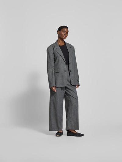 black palms Stoffhose mit Bundfalten Marine 1