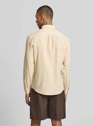 Lindbergh Koszula casualowa o kroju relaxed fit z kołnierzykiem typu button down Piaskowy 5