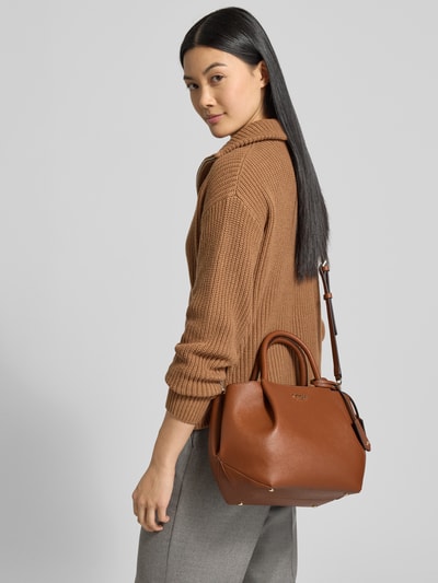 Guess Handtasche mit Logo-Applikation Modell 'Amorette' Cognac 1