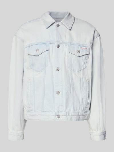 Calvin Klein Jeans Regular Fit Jeansjacke aus reiner Baumwolle Modell '90S BLEACHOUT' Hellblau 2