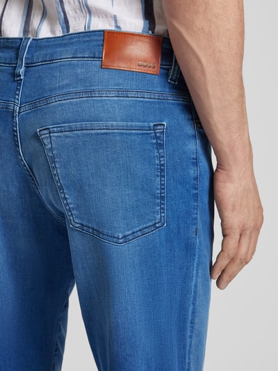 BOSS Orange Jeansy o kroju regular fit z 5 kieszeniami Jeansowy niebieski 3