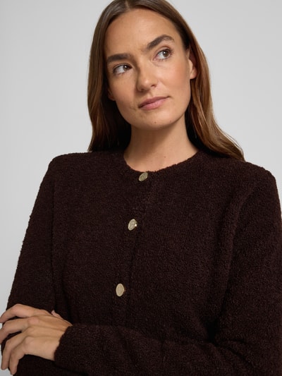 Rich & Royal Strickjacke mit Knopfleiste Dunkelbraun 3