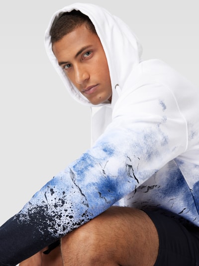 JOOP! Jeans Hoodie met motiefprint, model 'Sorin' Oceaanblauw - 3