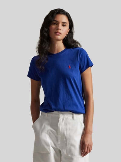 Polo Ralph Lauren Regular Fit T-Shirt aus reiner Baumwolle Dunkelblau 4