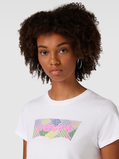 Levi's® T-Shirt mit Label-Print Modell 'THE PERFECT TEE' Weiss 3