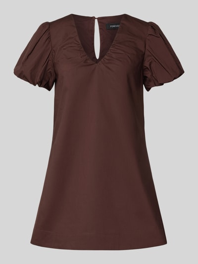 Forever New Cocktailkleid mit V-Ausschnitt Schoko 2