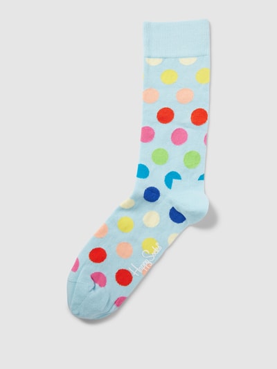 Happy Socks Socken mit Allover-Muster Modell 'BIG DOT' Hellblau 1