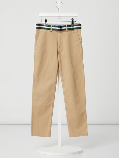 Polo Ralph Lauren Teens Super skinny fit chino met riem Beige - 1