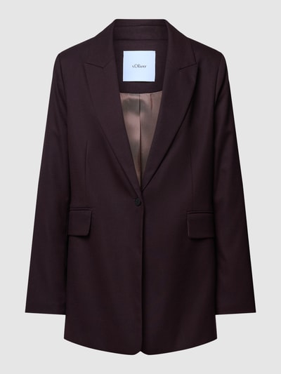 s.Oliver BLACK LABEL Blazer mit Pattentaschen Aubergine 2