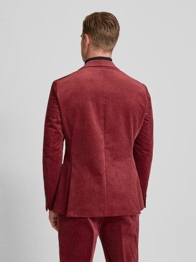 MCNEAL 2-knoops colbert met reverskraag Donkerrood - 5
