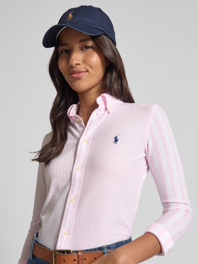 Polo Ralph Lauren Slim fit poloshirt met button-downkraag Roze - 3