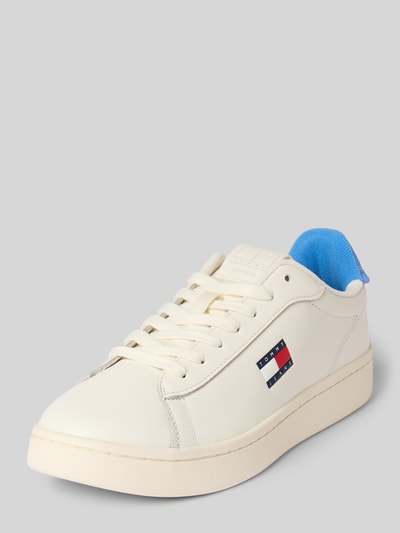 Tommy Jeans Low Top Sneaker aus echtem Leder Modell 'ARCHIVE' Weiss 1