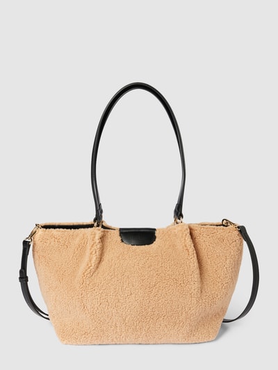 Seidenfelt Shopper mit Teddyfell Modell 'JUTIS' Camel 2