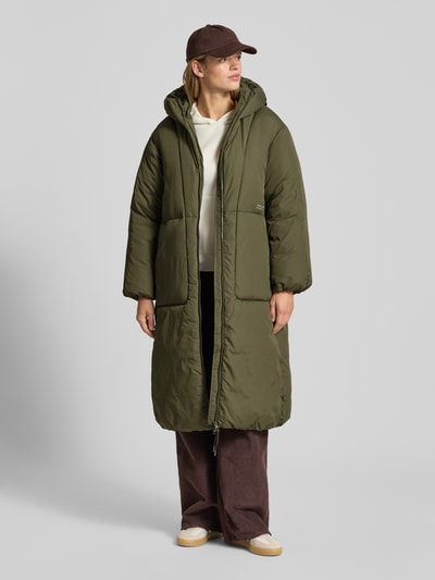 JJXX Steppmantel mit Zweiwege-Reißverschluss Modell 'LOLLY' Khaki 1