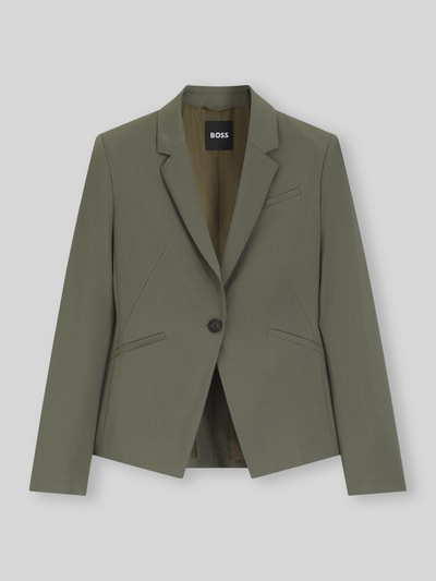 BOSS Slim Fit Blazer aus reiner Schurwolle Modell 'JIAH' Oliv 2