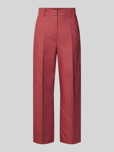 Weekend Max Mara regular fit linnen broek van mix van katoen en linnen model 'ZIRCONE' Donkerrood - 2