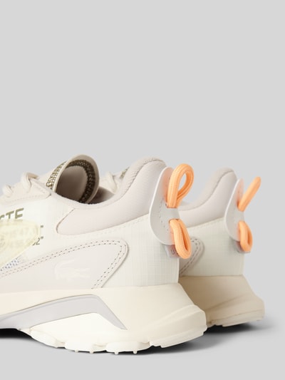 Lacoste Sneaker aus Leder-Textil-Mix mit Schnürung Beige 2