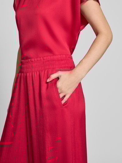 Drykorn Broek met wijde pijpen en elastische band, model 'CEILING' Felroze - 3