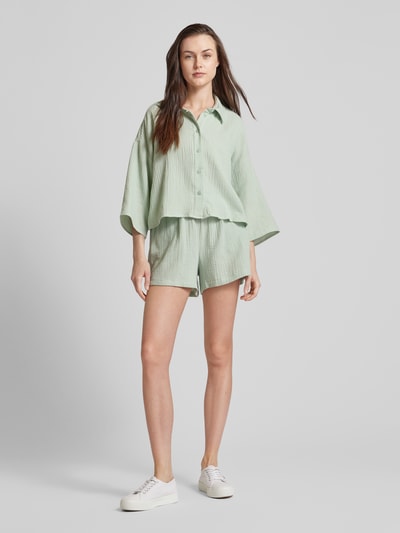 Vero Moda Cropped Bluse mit 3/4-Arm Modell 'NATALI' Schilf 1