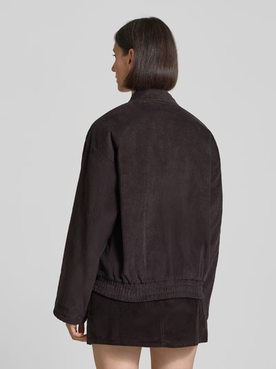 LOLLYS LAUNDRY Jack met opstaande kraag, model 'Hawaii' Chocoladebruin - 5