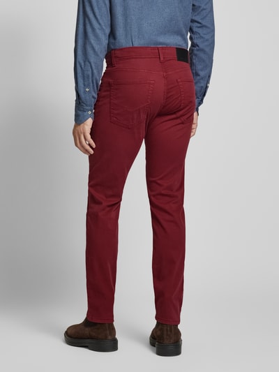 Pierre Cardin Tapered Fit Chino im 5-Pocket-Design Modell 'Lyon' Rot 5