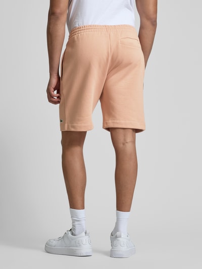 Lacoste Regular Fit Sweatshorts mit elastischem Bund Rostrot 5