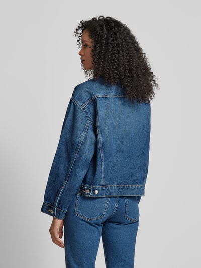 Mango Jeansjacke mit Umlegekragen Modell 'ROOSTER' Hellblau 5