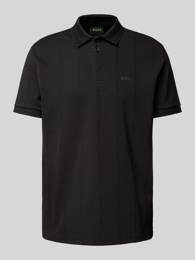 BOSS Green Poloshirt mit Label-Print Black 2