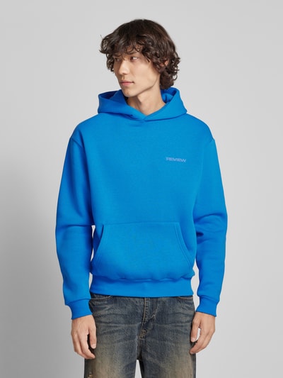 REVIEW Essentials hoodie met logo Koningsblauw - 4