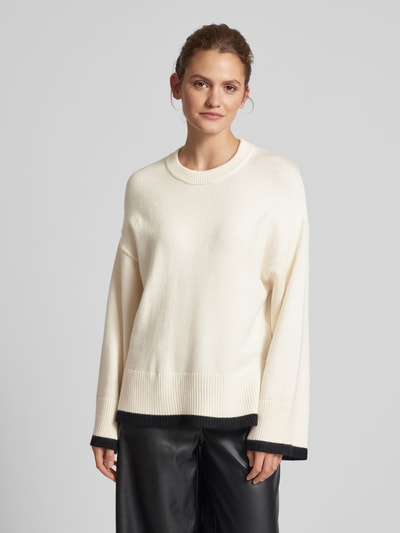 Gina Tricot Oversized gebreide pullover met kimonomouwen Ecru - 4