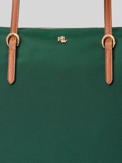 Lauren Ralph Lauren Handtas in de hand met logodetail model 'KEATON' Donkergroen - 6