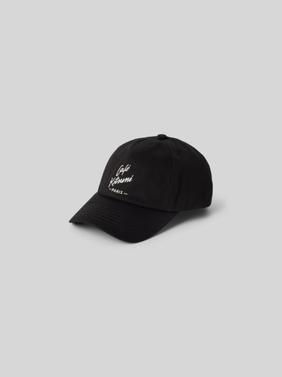 MAISON KITSUNE Basecap mit Label-Stitching Black 1