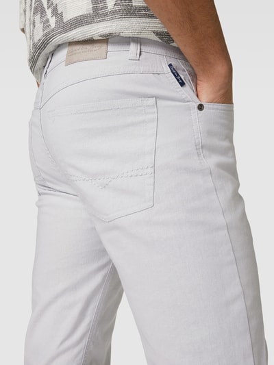 Christian Berg Men Hose aus Leinen-Mix im 5-Pocket-Design Hellgrau 3